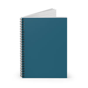 Meraki Paper - Peacock Spiral Notebook - Standing Up