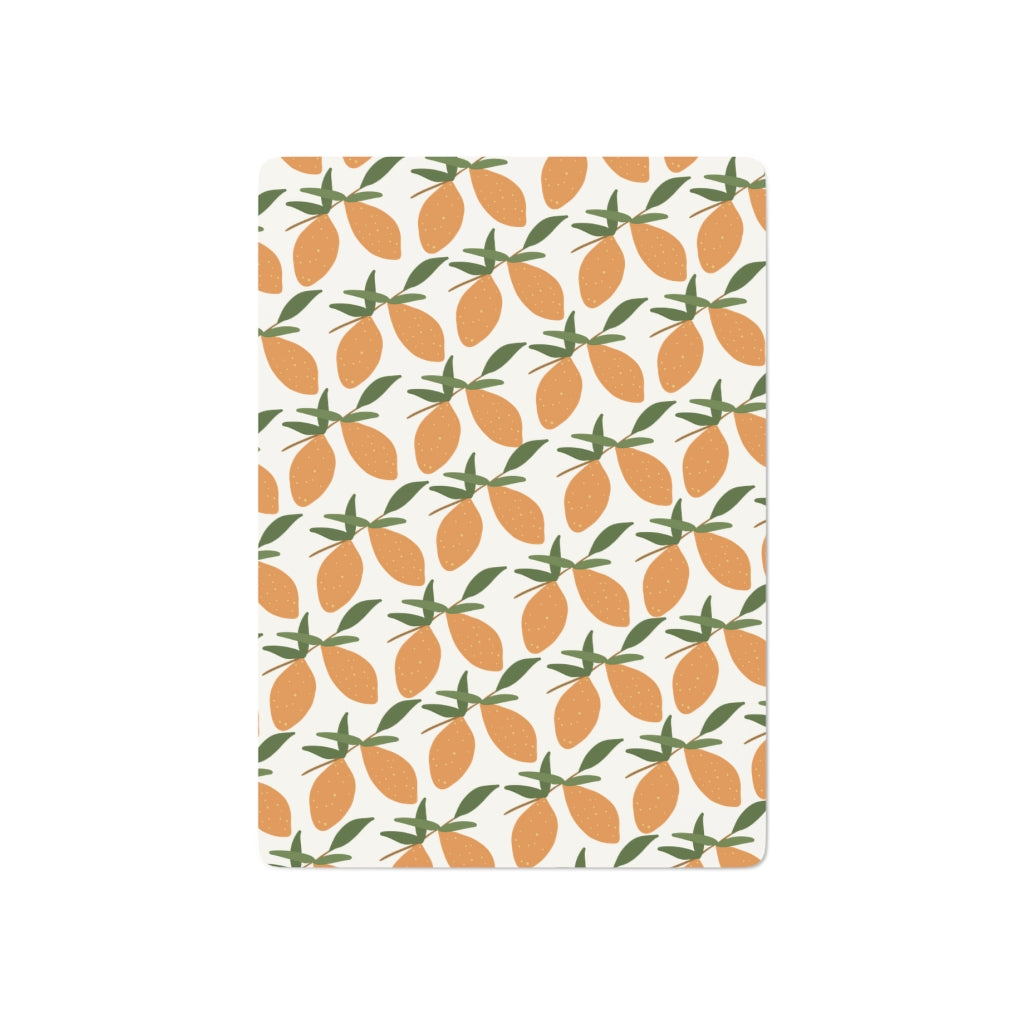 Meraki Paper - Poker Cards - Oranges - Single Card