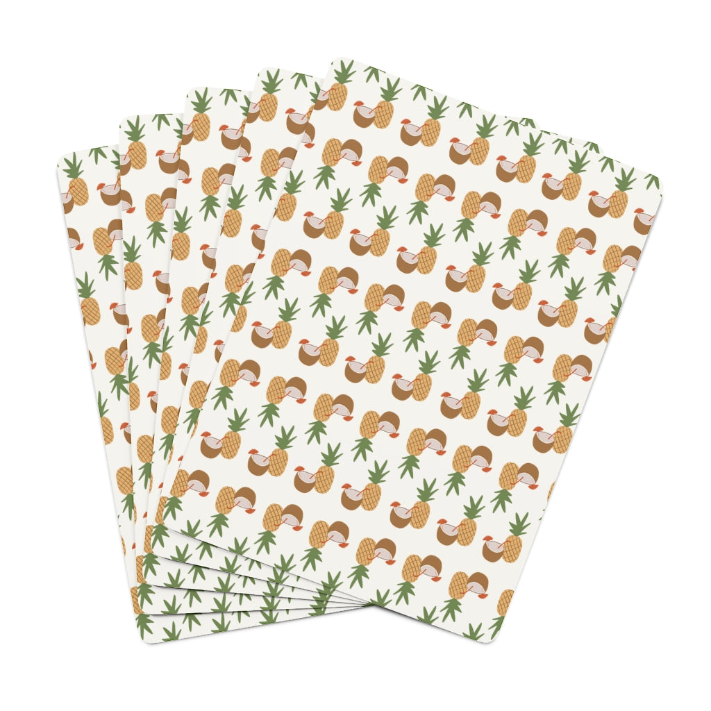 Meraki Paper - Poker Cards - Pina Coladas - Back View