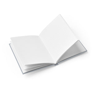 Meraki Paper - Powder Blue Ruled Line Hardcover Journal - Open