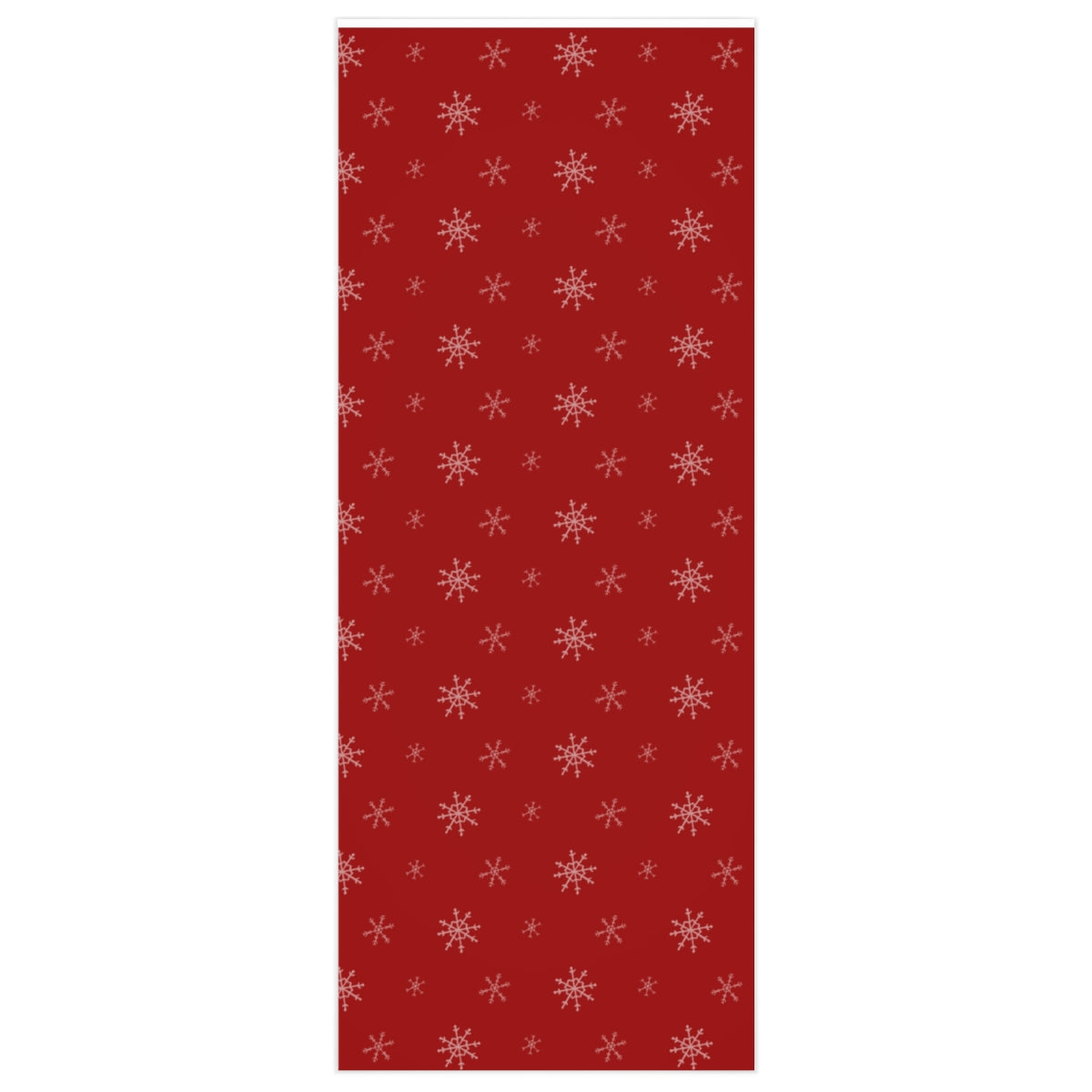 Meraki Paper - Red Holiday Wrapping Paper - Snowflakes - 24x60