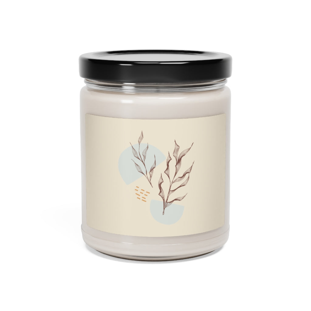 Meraki Paper - Saddle Leaves Scented Soy Wax Candle - Closed