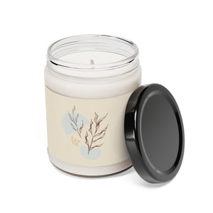 Meraki Paper - Saddle Leaves Scented Soy Wax Candle - Open
