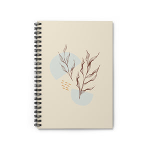 Meraki Paper - Saddle Leaves Spiral Notebook - Front View