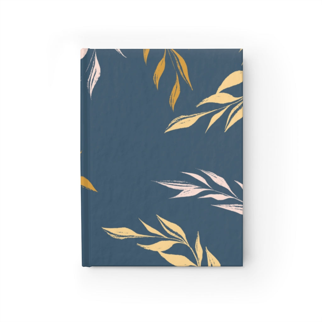 Meraki Paper - Seaworthy Windy Leaves Blank Journal - Front View
