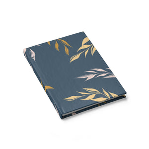 Meraki Paper - Seaworthy Windy Leaves Blank Journal - Laid Flat