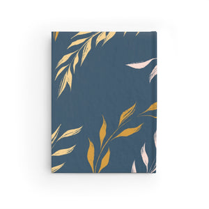 Meraki Paper - Seaworthy Windy Leaves Ruled Line Hardcover Journal - Back View