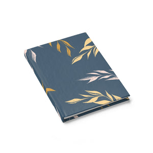 Meraki Paper - Seaworthy Windy Leaves Ruled Line Hardcover Journal - Laid Flat