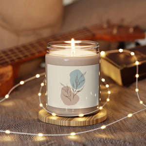 Meraki Paper - Sepia Leaves Scented Soy Wax Candle - In Use