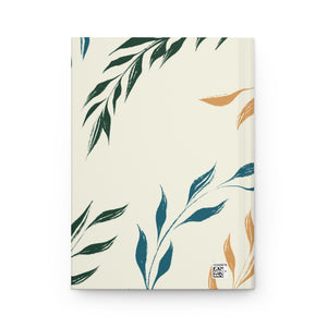 Meraki Paper - Sunshine Windy Leaves Hardcover Journal - Back View