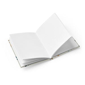 Meraki Paper - Sunshine Windy Leaves Ruled Line Hardcover Journal - Open