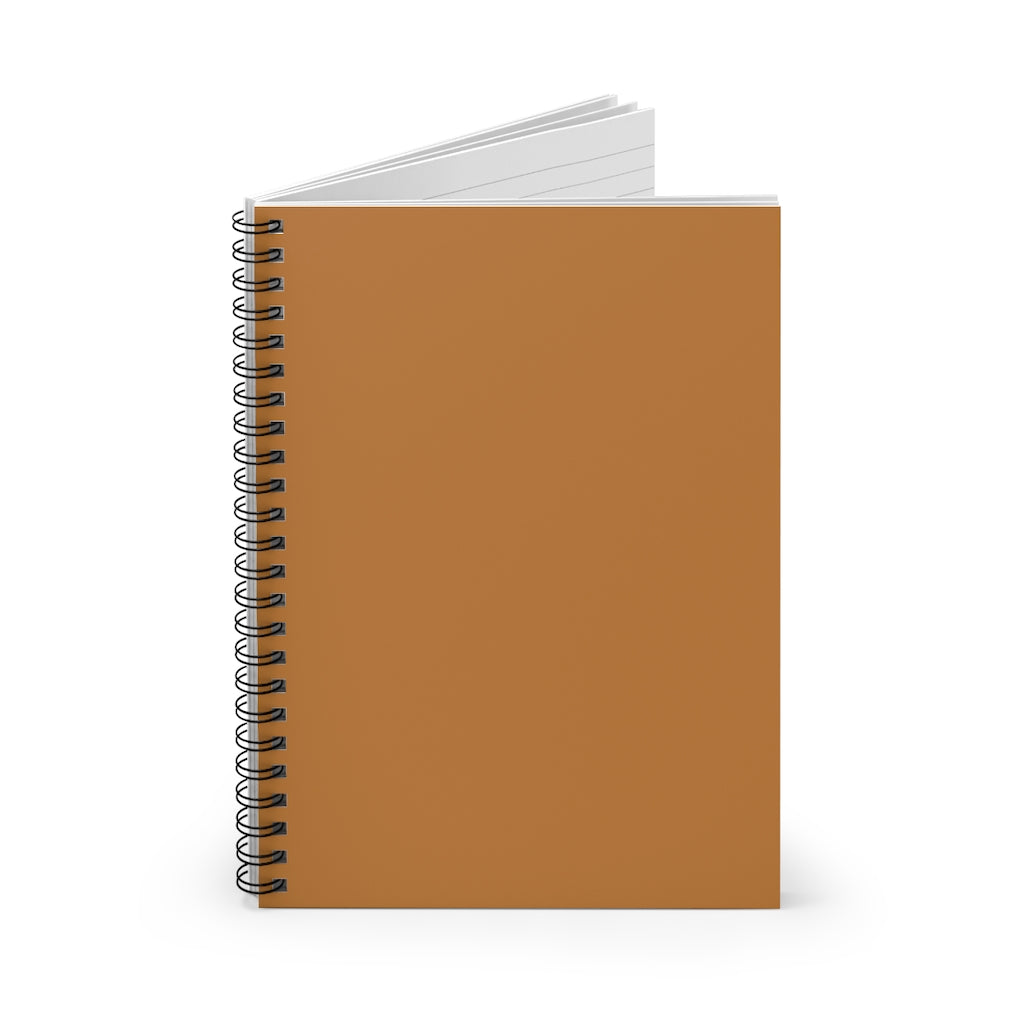 Meraki Paper - Terracotta Spiral Notebook - Standing Up