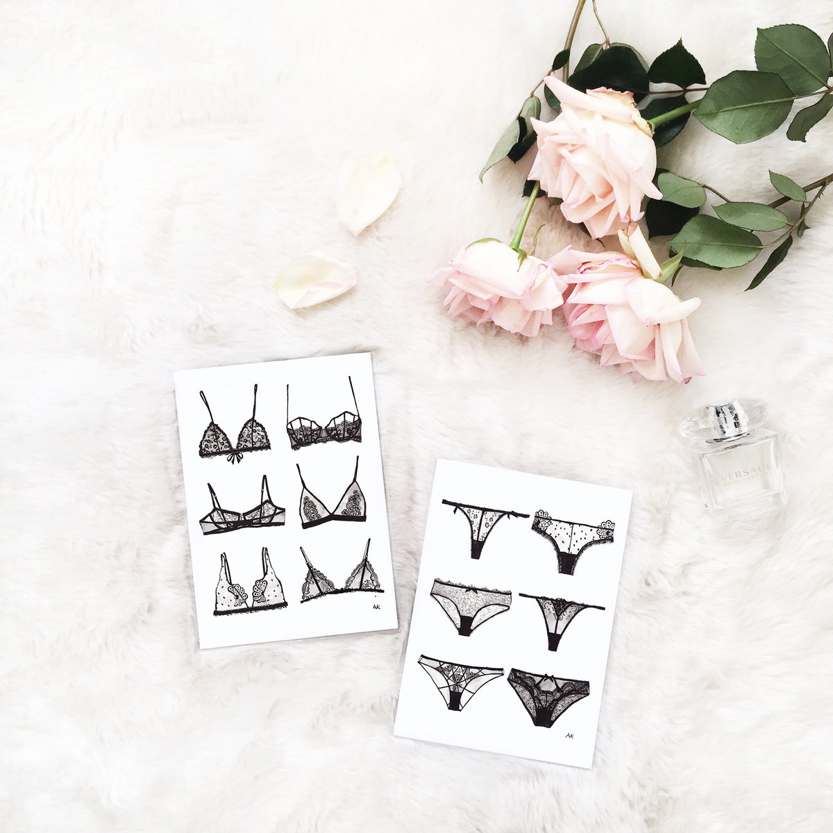 Lingerie Bra &amp; Panty Print Set