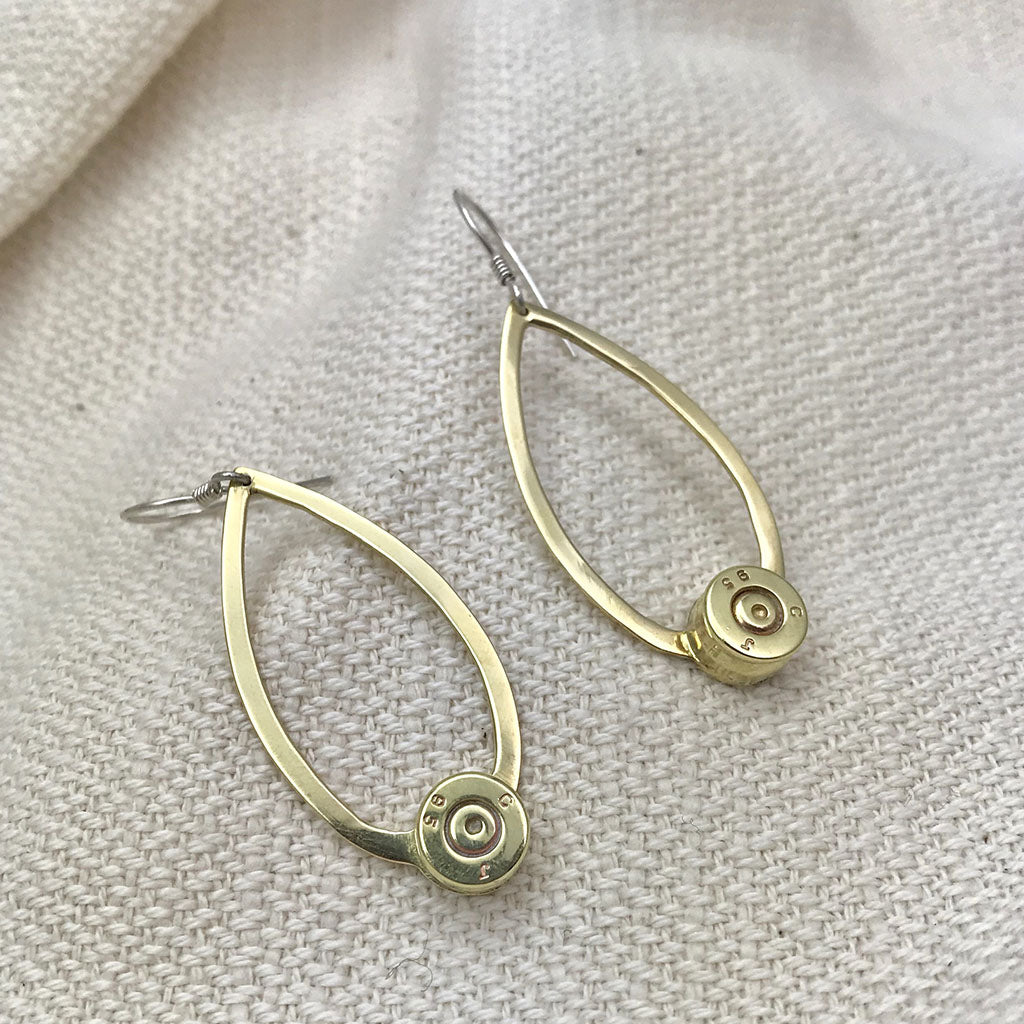 Lotus Leaf Bullet Earrings