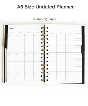 Weekly/Monthly Undated Planner - Lingerie | Meraki Paper