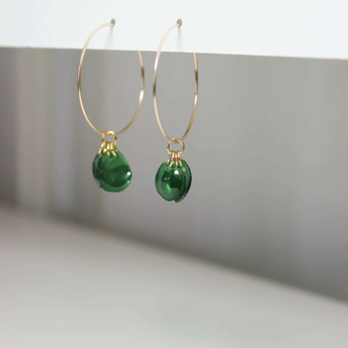 Emma Emerald Hoops