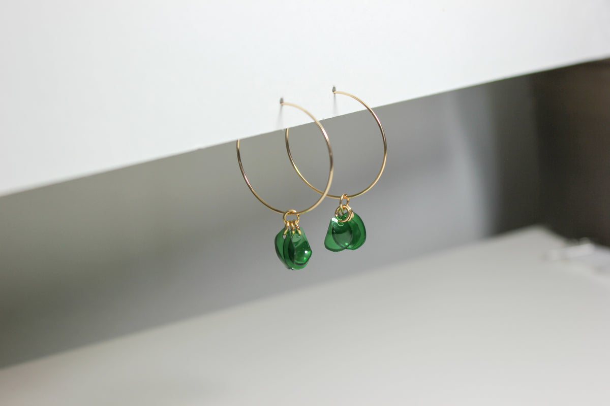 Emma Emerald Hoops