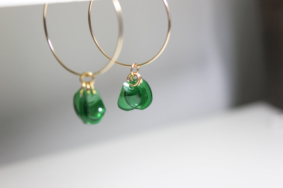 Emma Emerald Hoops