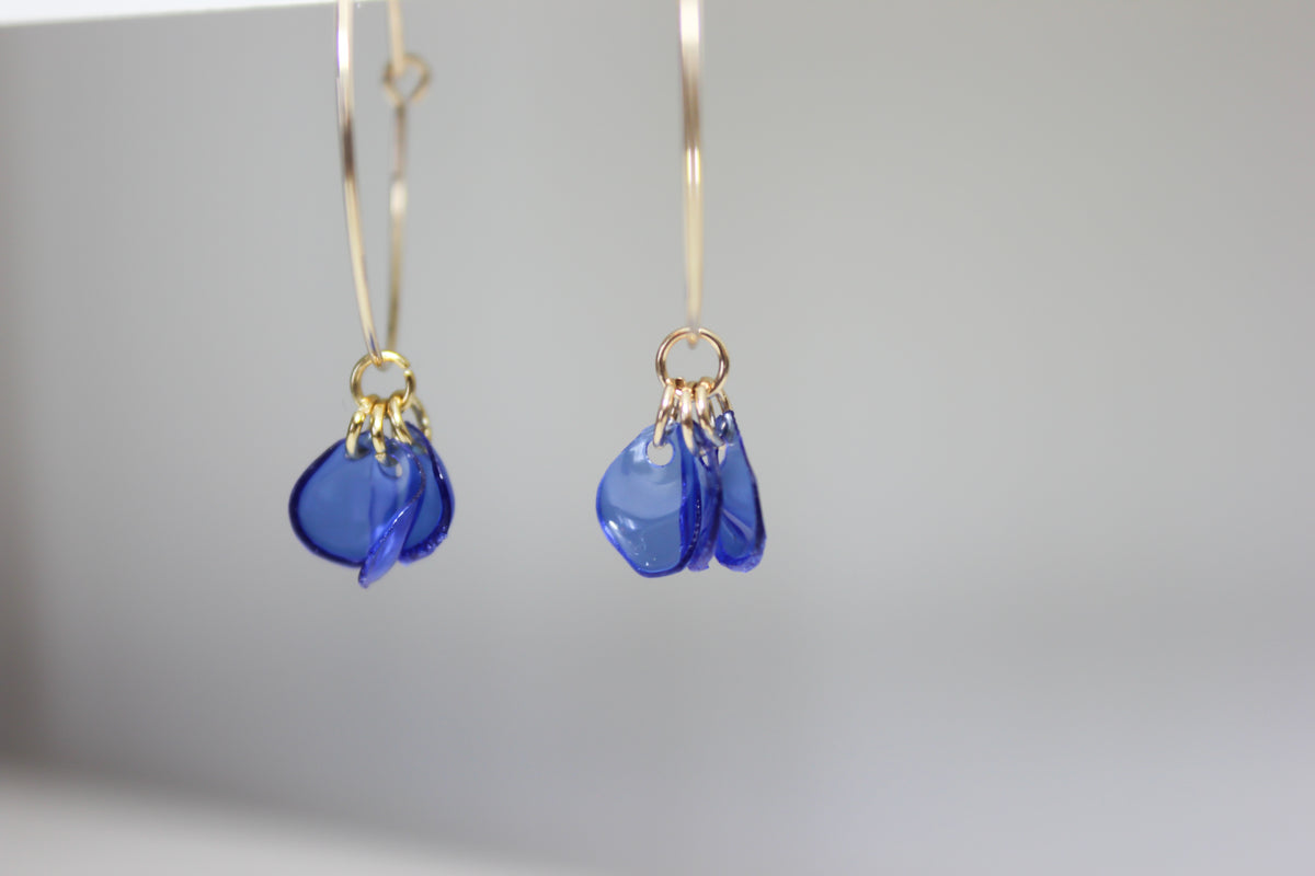 Emma Blue Hoops