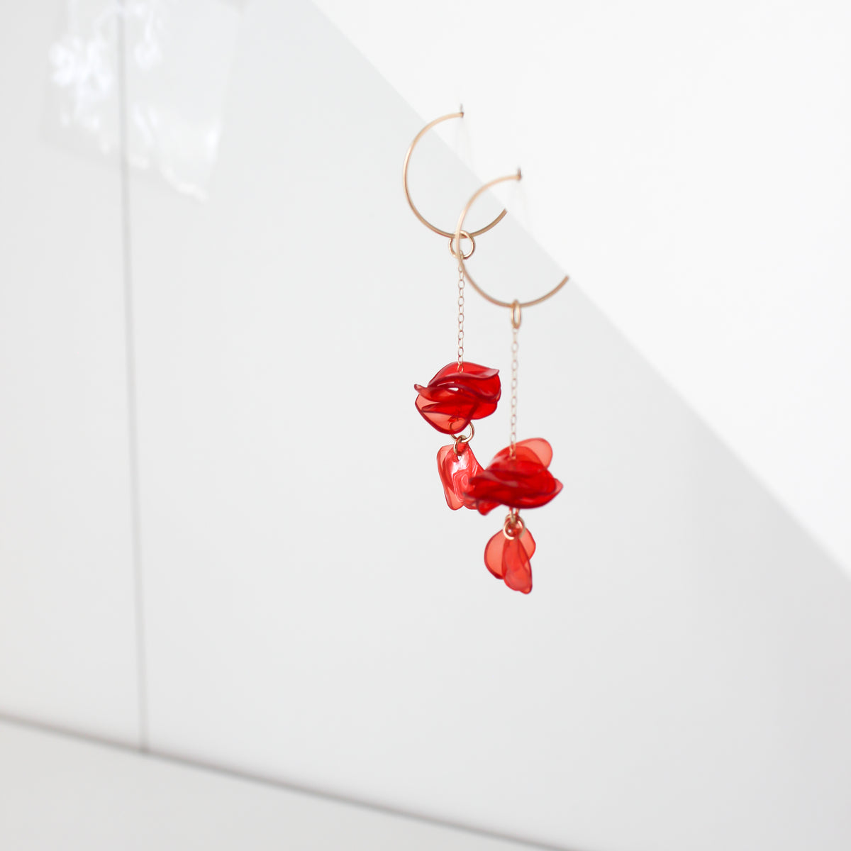 Nina Coral Chain Drops