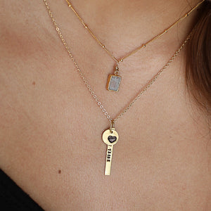 "Je t'aime," French for "I Love You" Necklace