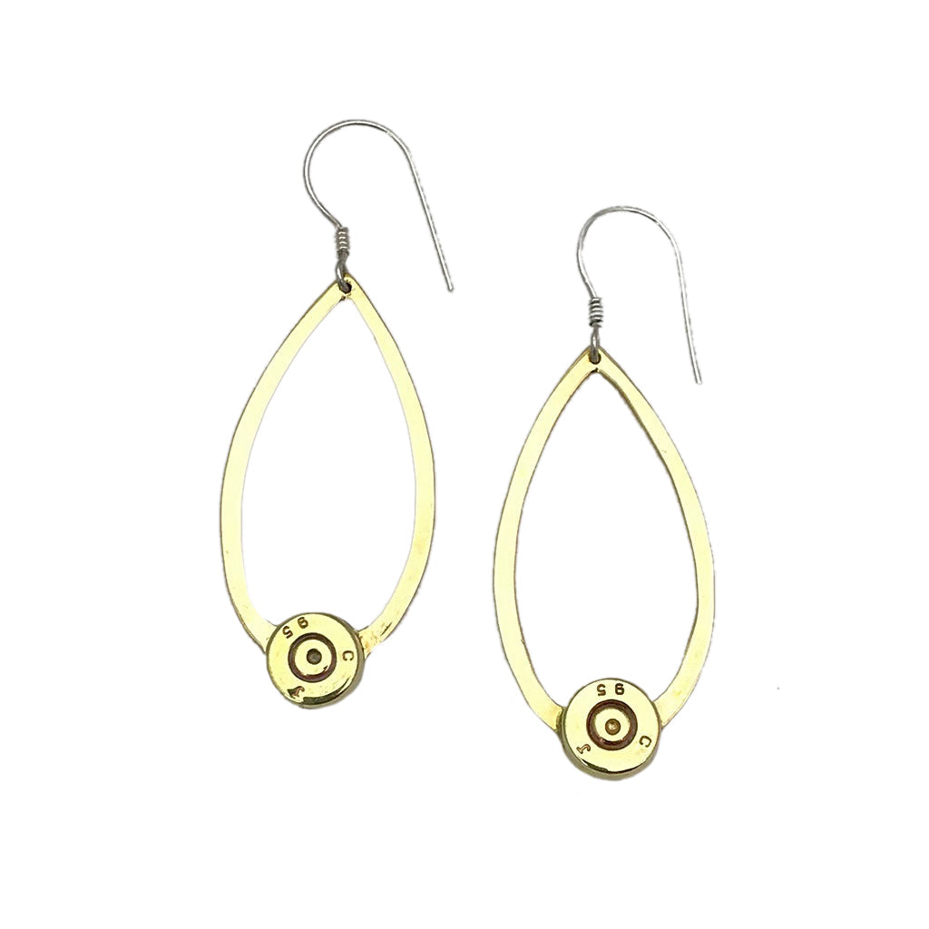 Lotus Leaf Bullet Earrings