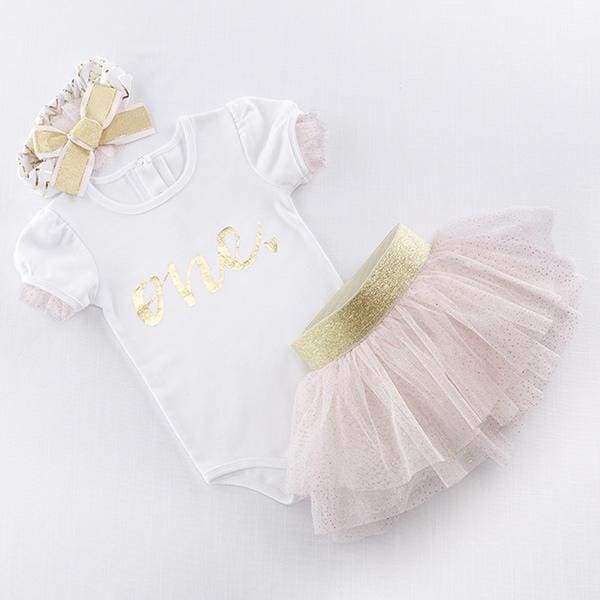 My First Birthday 3 Piece Tutu Outfit