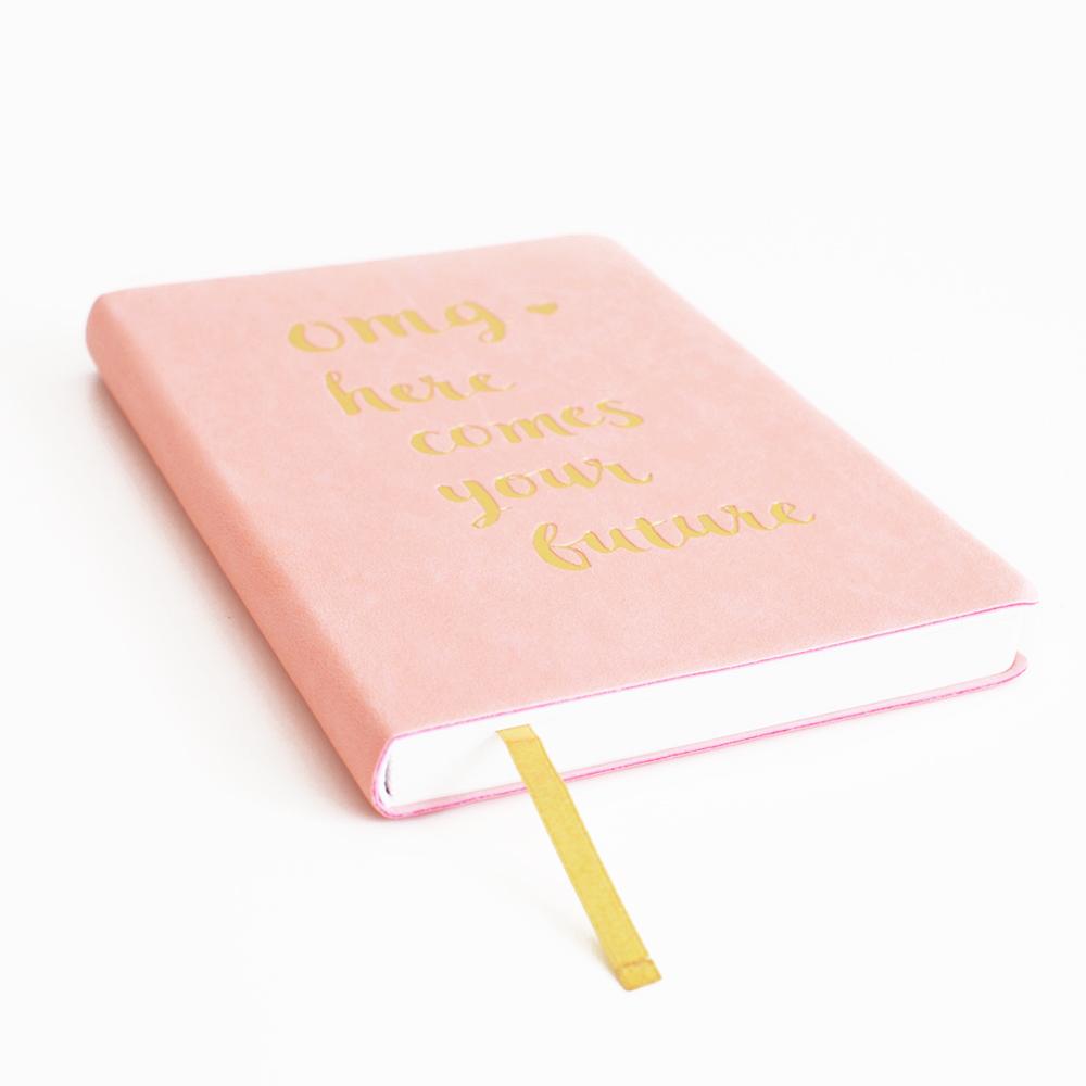 &quot;OMG&quot; Blank Journal - Pink