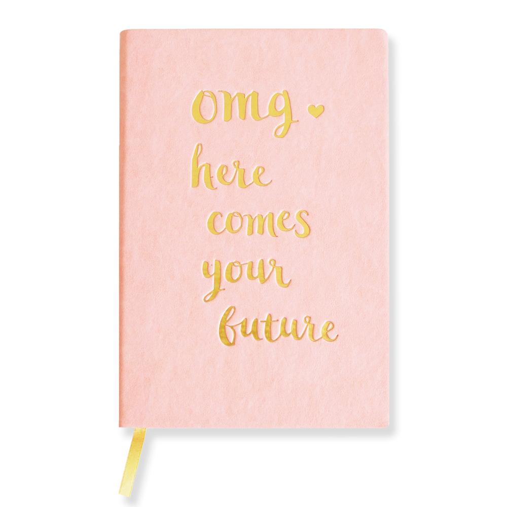 &quot;OMG&quot; Blank Journal - Pink