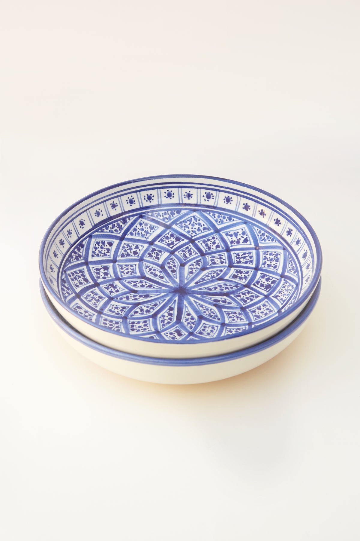 Hand-Painted Tunisian Serving Bowl