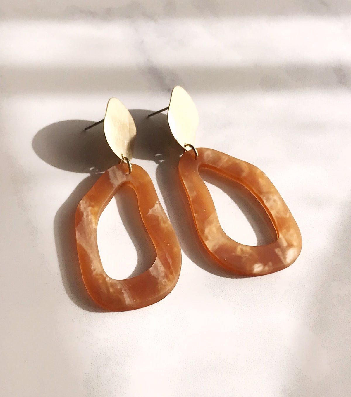 Dali Earrings - Caramel