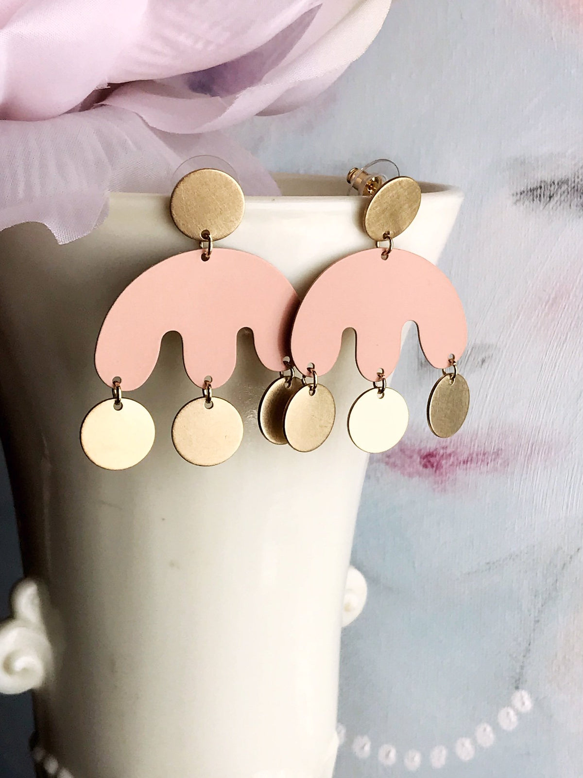 Emma Earrings - Blush
