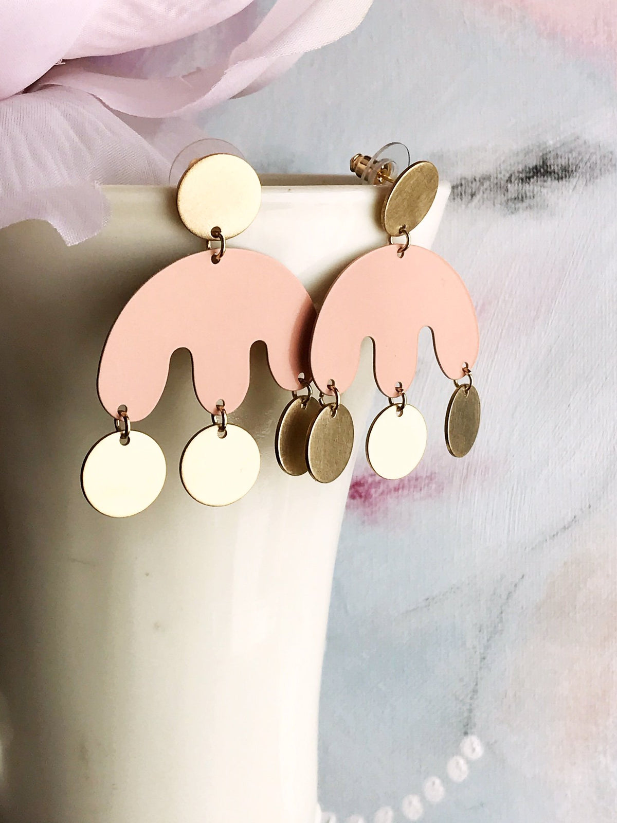 Emma Earrings - Blush