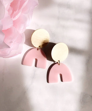 Juno Earrings - Petal Pink