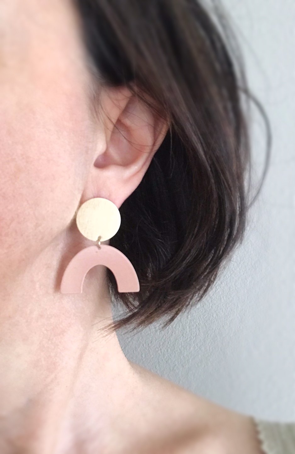 Moon Rising Earrings - Blush