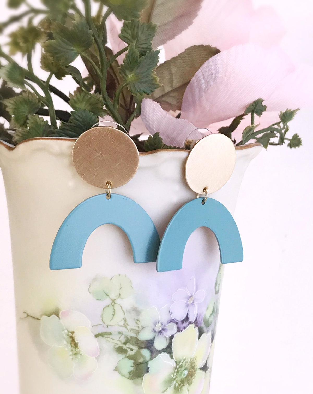 Moon Rising Earrings - Sage