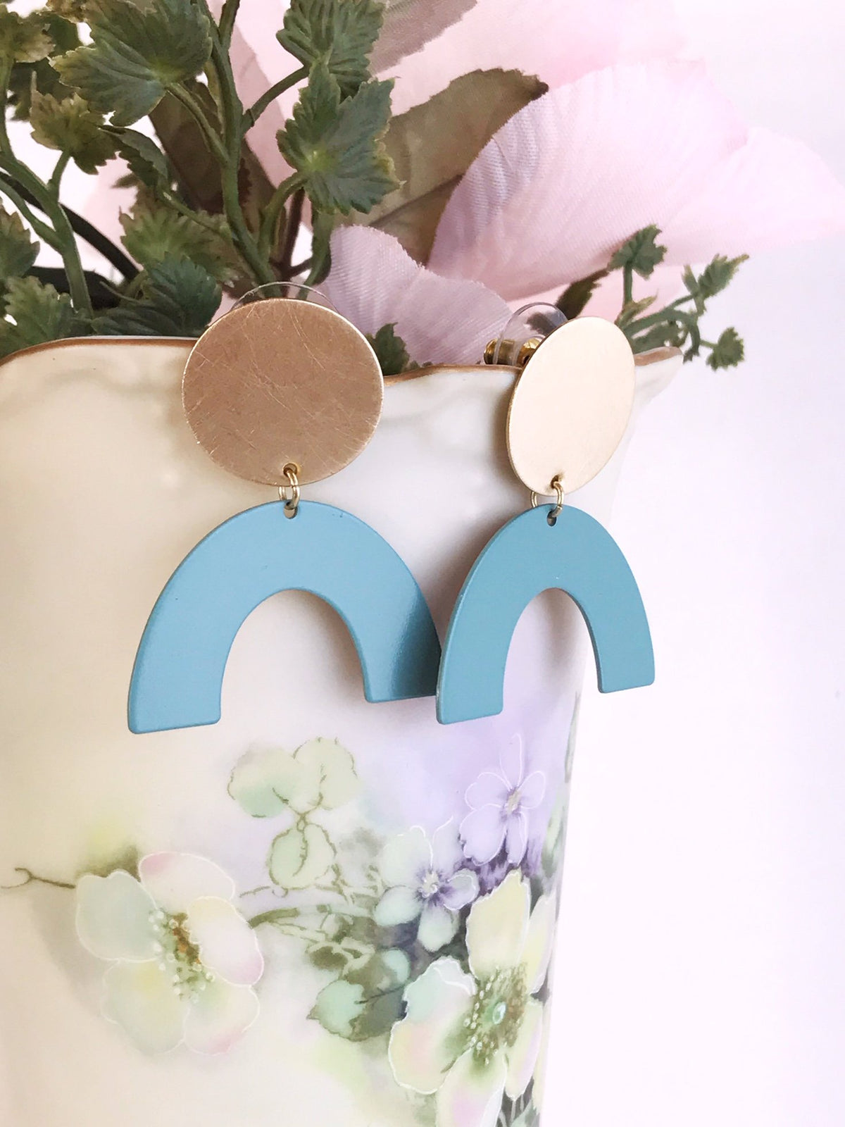 Moon Rising Earrings - Sage