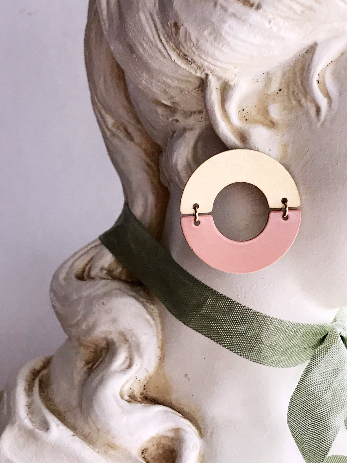 Split Ring Earrings - Blush