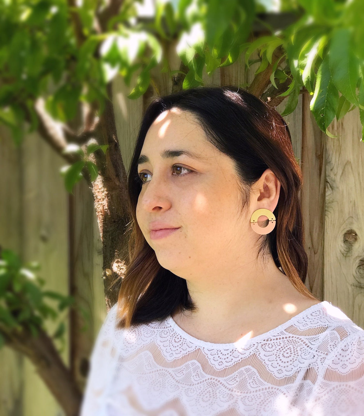 Split Ring Earrings - Blush