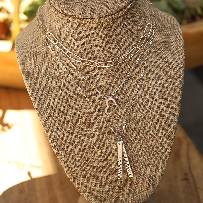 "I will not allow my life's light to be determined by the darkness around me" - Sojourner Truth Quote Necklace