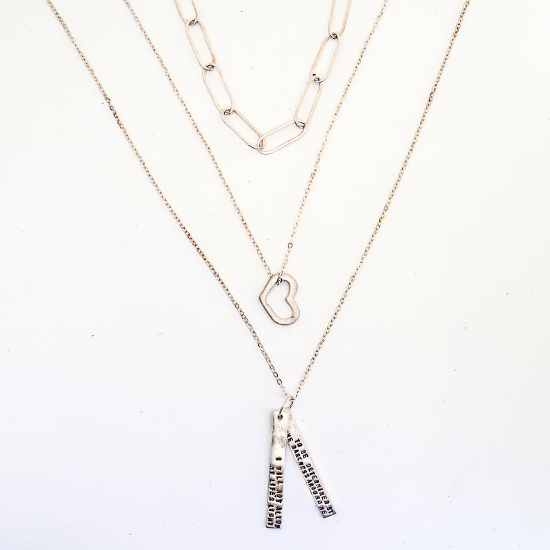 "I will not allow my life's light to be determined by the darkness around me" - Sojourner Truth Quote Necklace