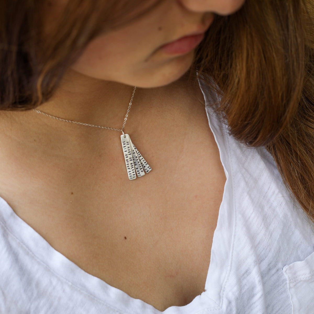 "We must be willing to let go of the life we've planned, so as to have the life that is waiting for us." Joseph Campbell Quote Necklace