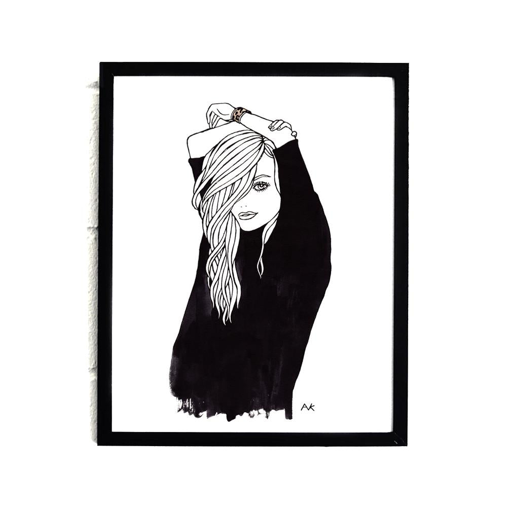Leopard Cuff Woman Art Print